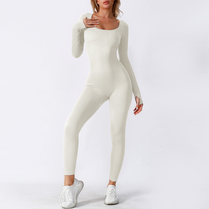 Seamless Yoga Jumpsuit Long Sleeve Autumn And Winter Rompers