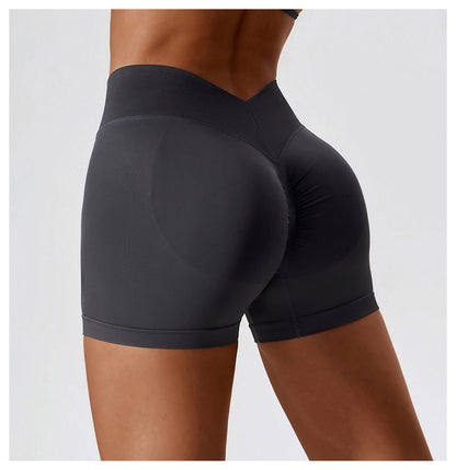 European And American Seamless High Waist Yoga Belly Contracting Hip Raise Fitness Pants