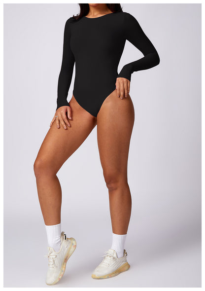 Women's Corset Long Sleeve Yoga Bodysuit