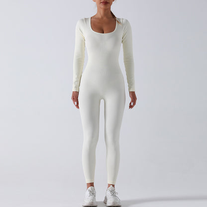 Seamless Yoga Jumpsuit Long Sleeve Autumn And Winter Rompers