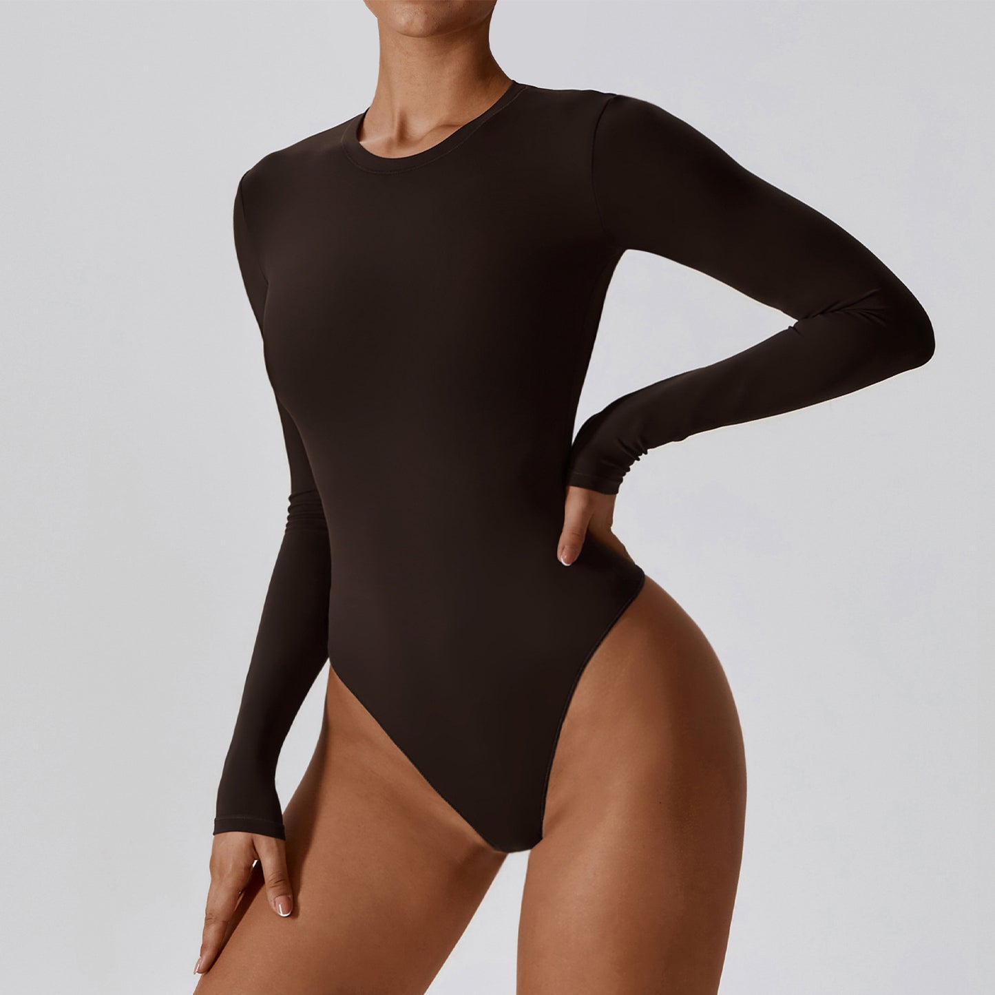 Slim Yoga Long Sleeve One-piece Ballet Base Bodysuit