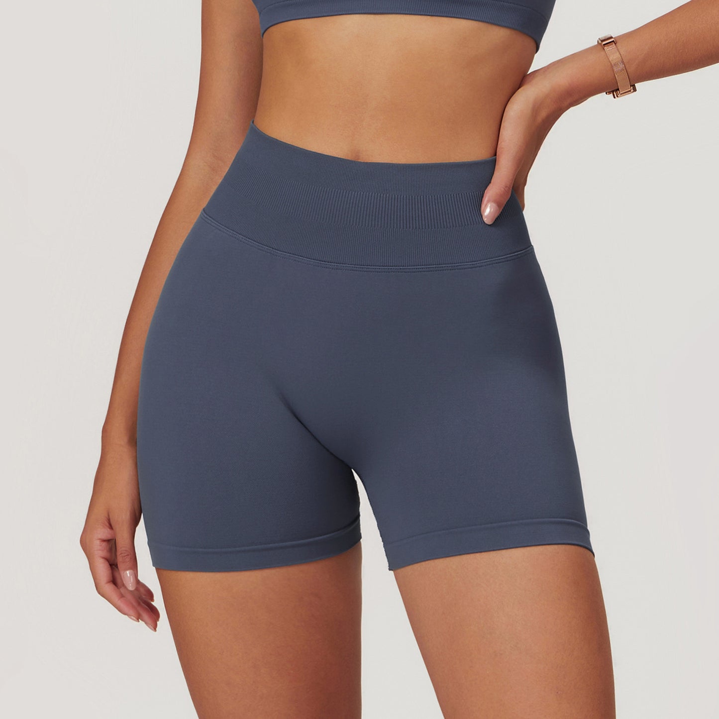 Seamless High Waist Yoga Shorts For Women Skinny Hip Raise