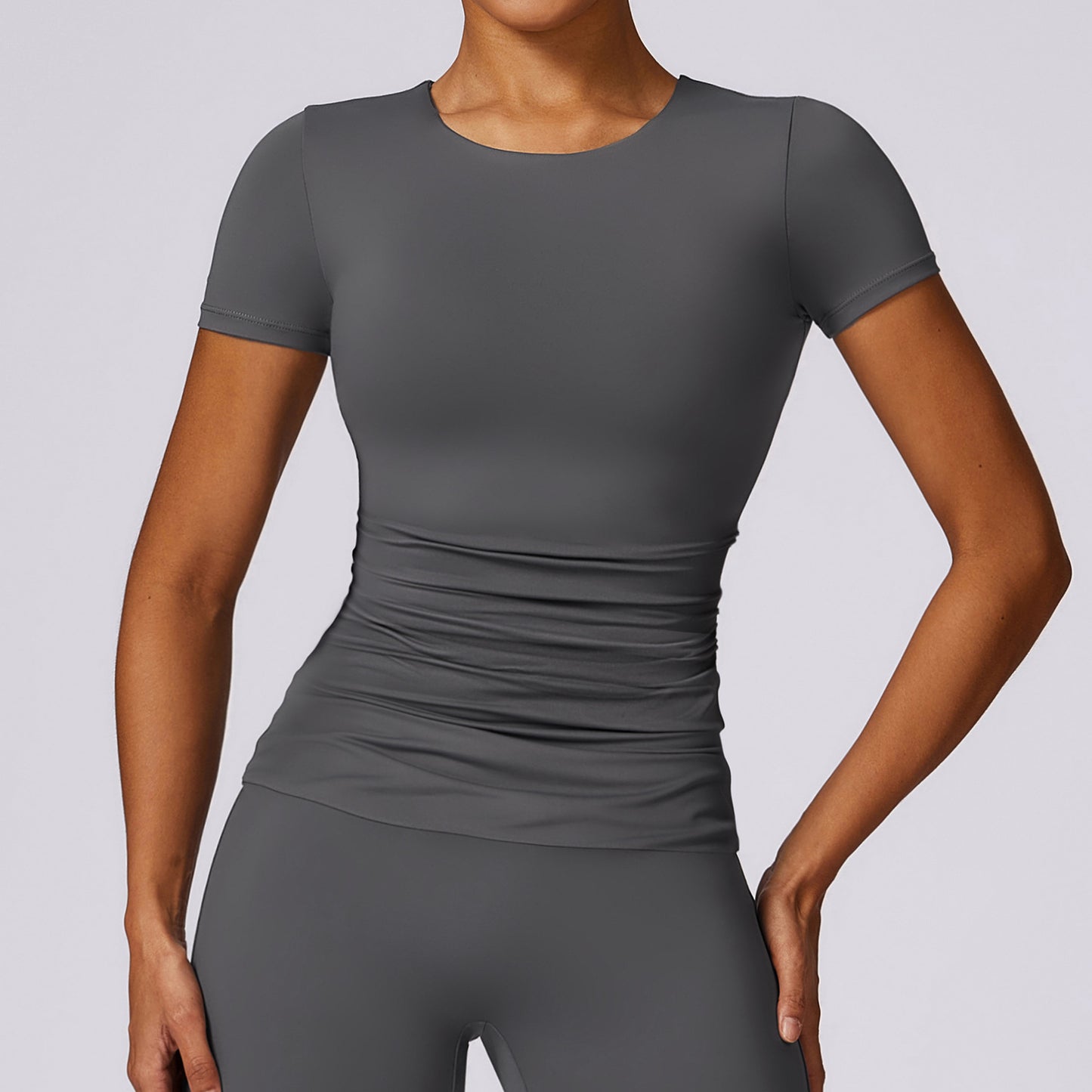 Breathable Tight Yoga Short Sleeve Blouse T-shirt