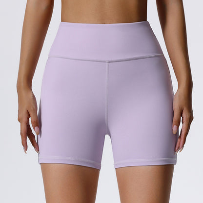 Summer European And American Three-point Yoga Women's High Elastic Fitness Shorts Outdoor Running Sports Professional Training