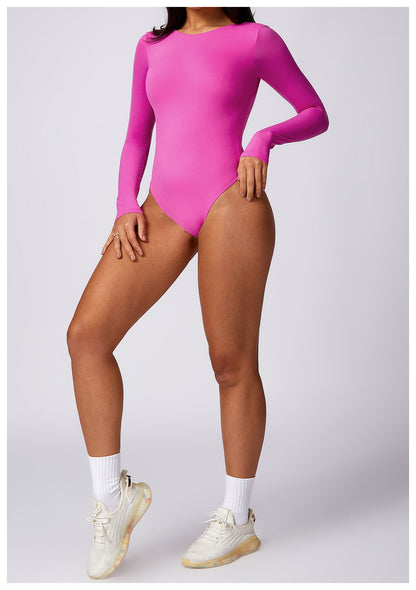 Women's Corset Long Sleeve Yoga Bodysuit